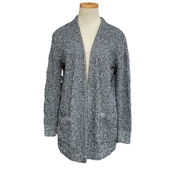 Caslon Sweaters - Caslon Cardigan Sweater Open Front Knit Gray Variegated Size X Small XS